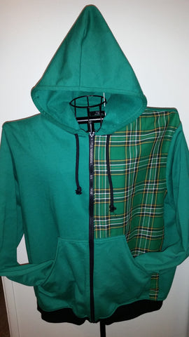 Tartan Hoody - Ancient Irish Colors